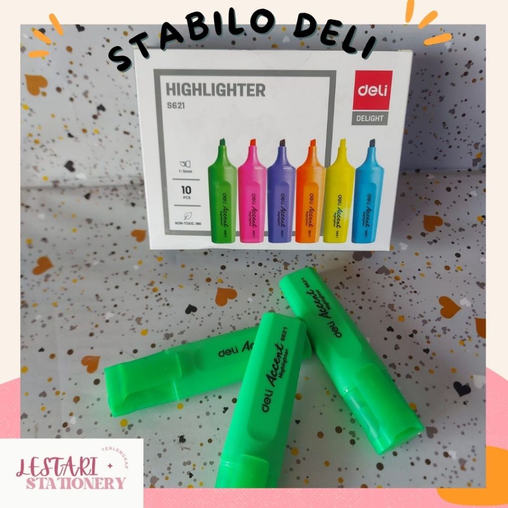 

Stabilo Deli | HighLighter Deli | Stabilo Murah | lestari Stationery