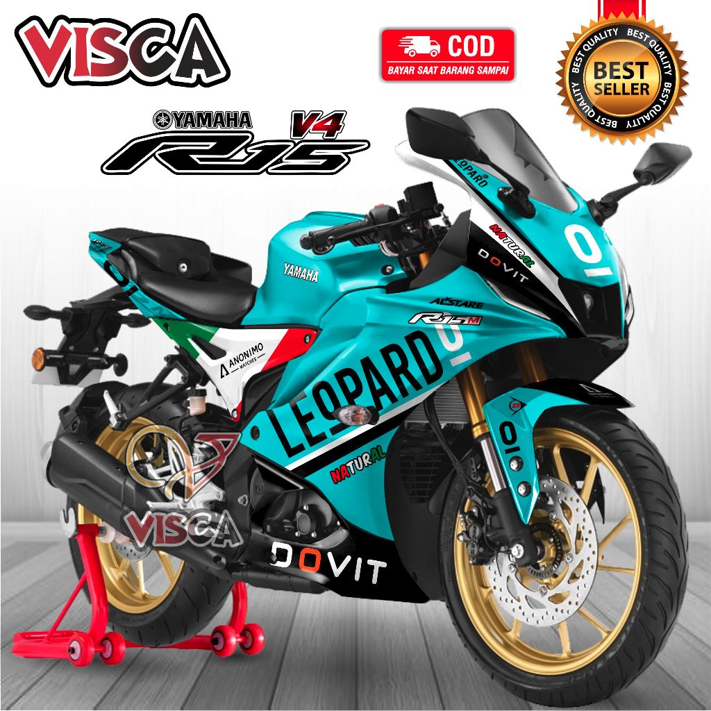 Decal R15 V4 Full Body Stiker R15 V4 Full Body Dekal R15 V4 LEOPARD