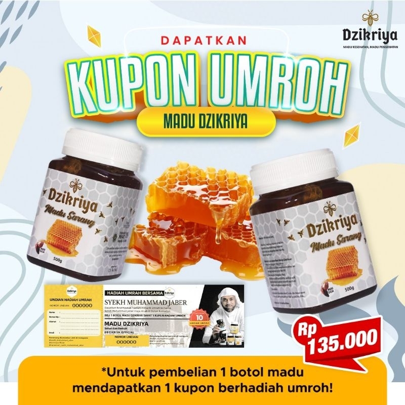 

madu dzikriya /madu sarang /100% original /madu asli/madu berkhasiat /madu pengobatan