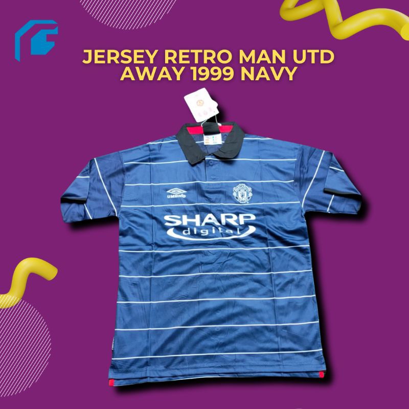 BAJU BOLA RETRO MANCHESTER UNITED AWAY 2000/21