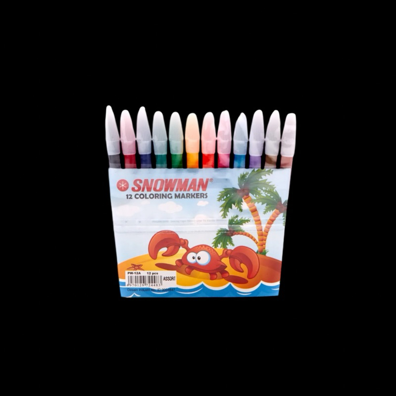 

Snowman Spidol Pewarna Isi 12pcs Warna