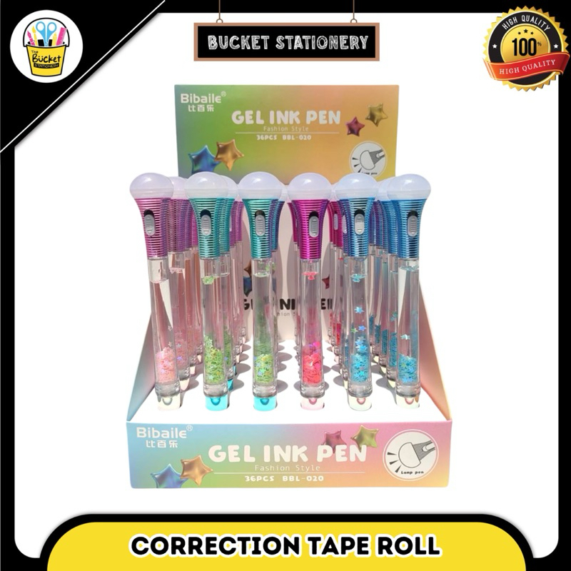

Gel Ink Pen With Light BBL-020 Bibaile Pulpen Tinta Gel