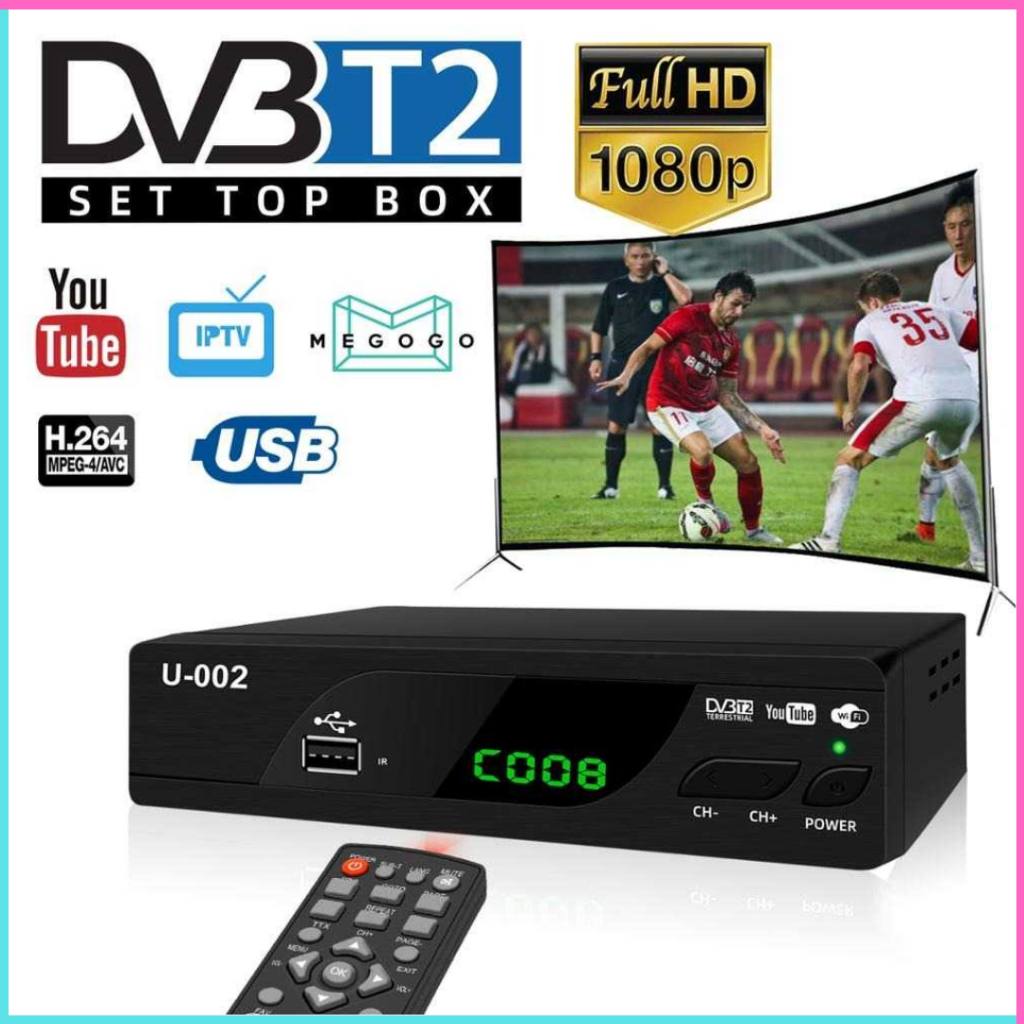 PE Taffware Set Top Box TV Digital HD 1080P YouTube H.264 DVB-T2 / Smart Digital Tv Box Converter Pe