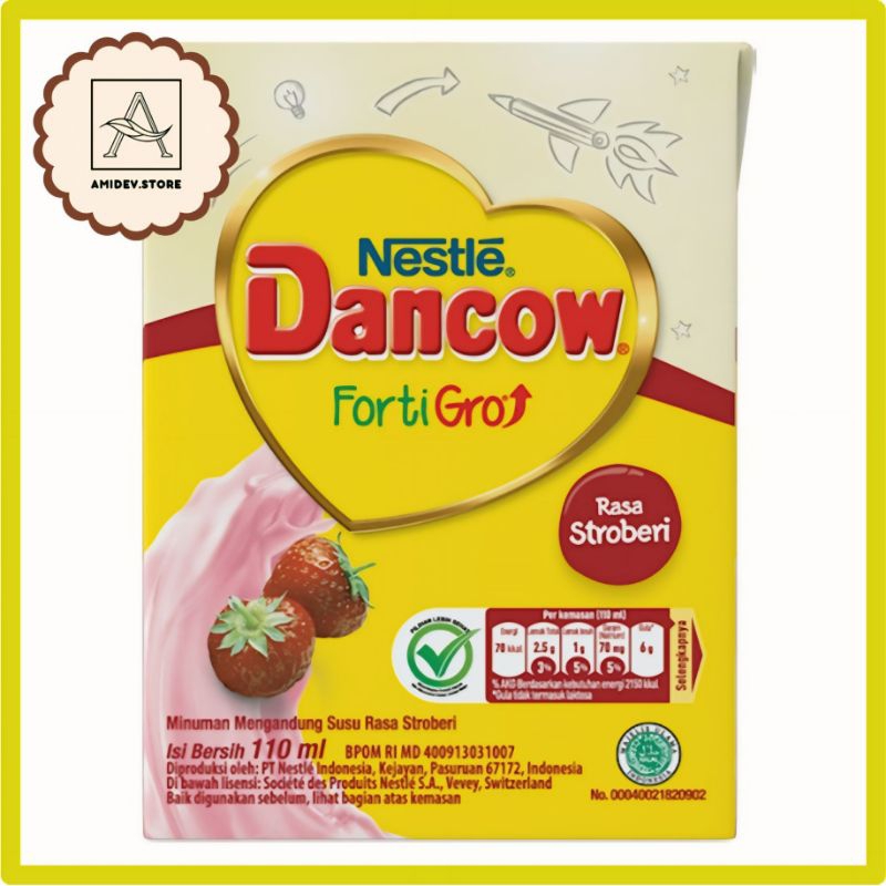 

Nestle DANCOW FortiGro Susu UHT Stroberi 110 ml