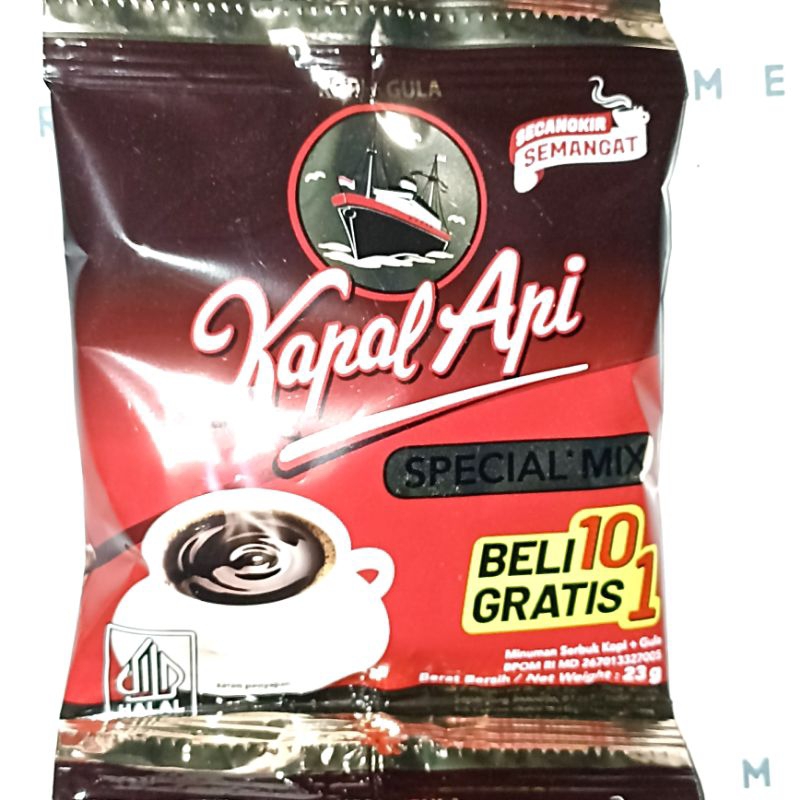 

Kapal Api Spesial Mix Kopi 3in1 Bonus 1 Renceng Isi 11