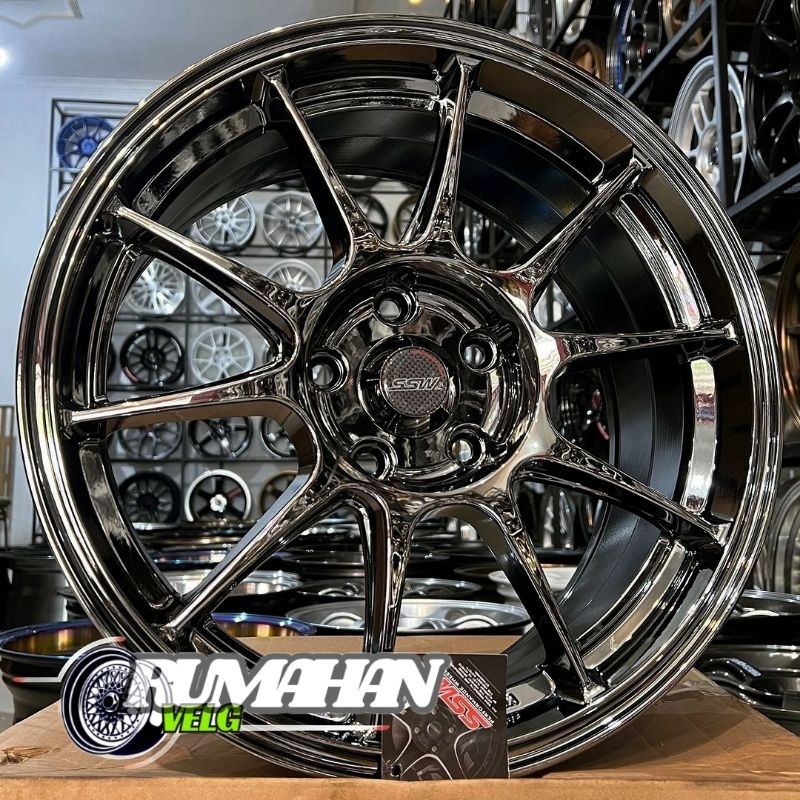 harga velg mobil racing R17 TC105X SSW ORIGINAL LEBAR 8 ET 35 velg mobil ring 17 velg racing mobil i