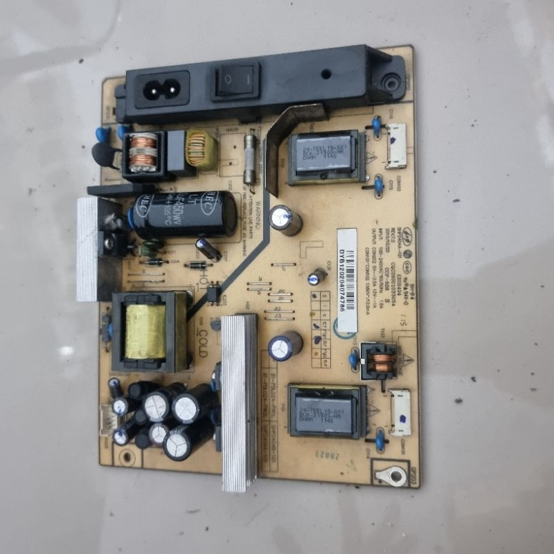 power supply psu TV LCD Polytron 24 inch/ PLM 24M61 original cabutan normal Joss Normal siap rakit y