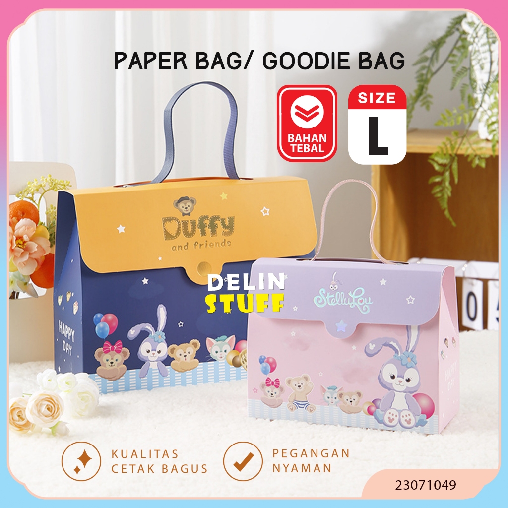 

Kotak Kado Ulang Tahun Duffy Bear Tas Ulang Tahun Anak Astronot Paper Bag Ulang Tahun Anak Bingkisan Ulang Tahun Anak Hampers size L (23071049, 2307745 , 2307697)