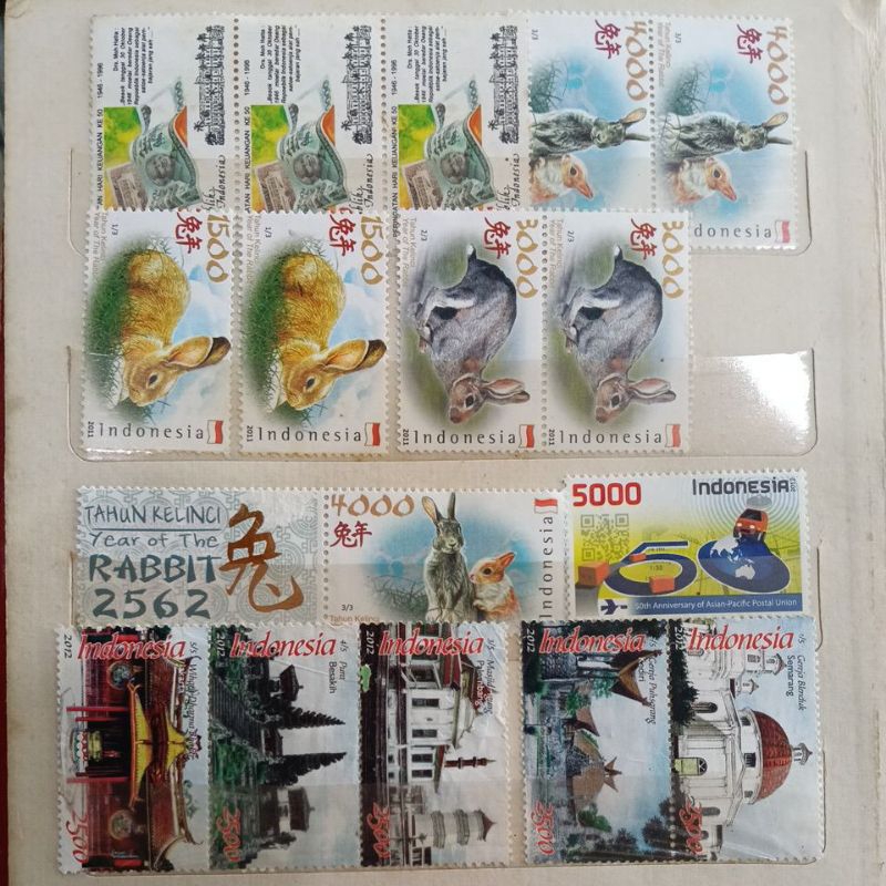 

perangko Indonesia belum terpakai