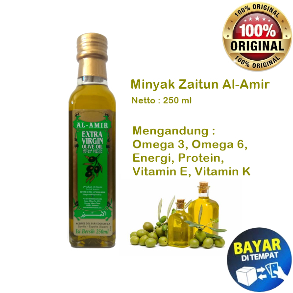 

Extra Virgin Olive Oil 250 ml / Minyak Zaitun Asli Murni Untuk Wajah Dan Rambut / EVOO