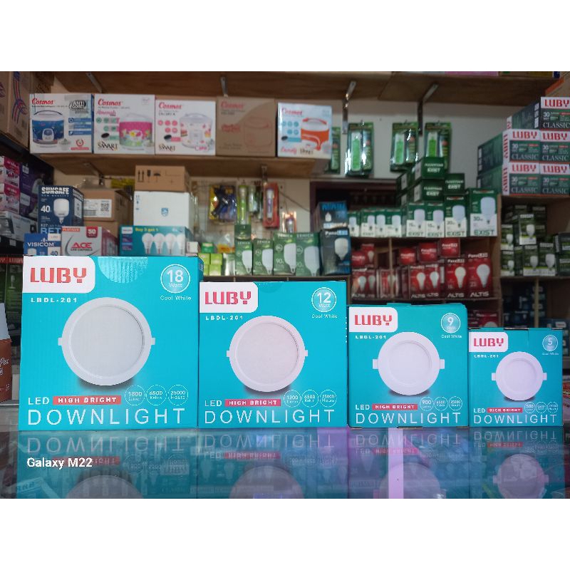 lampu Downlight Luby LBDL-201 Cool White