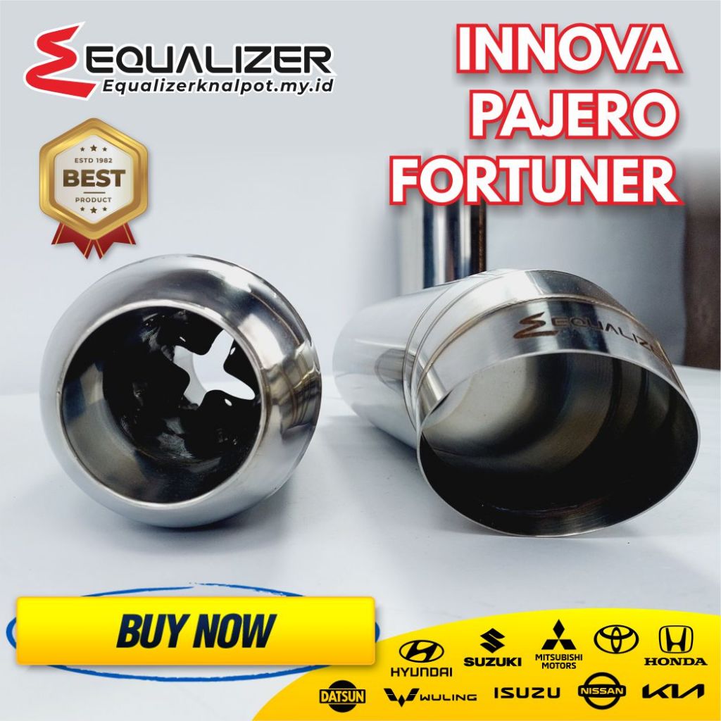 Resonator Knalpot Mobil Dan Tailpipe Diesel Original Equalizer Knalpot Untuk Innova Pajero Fortuner 