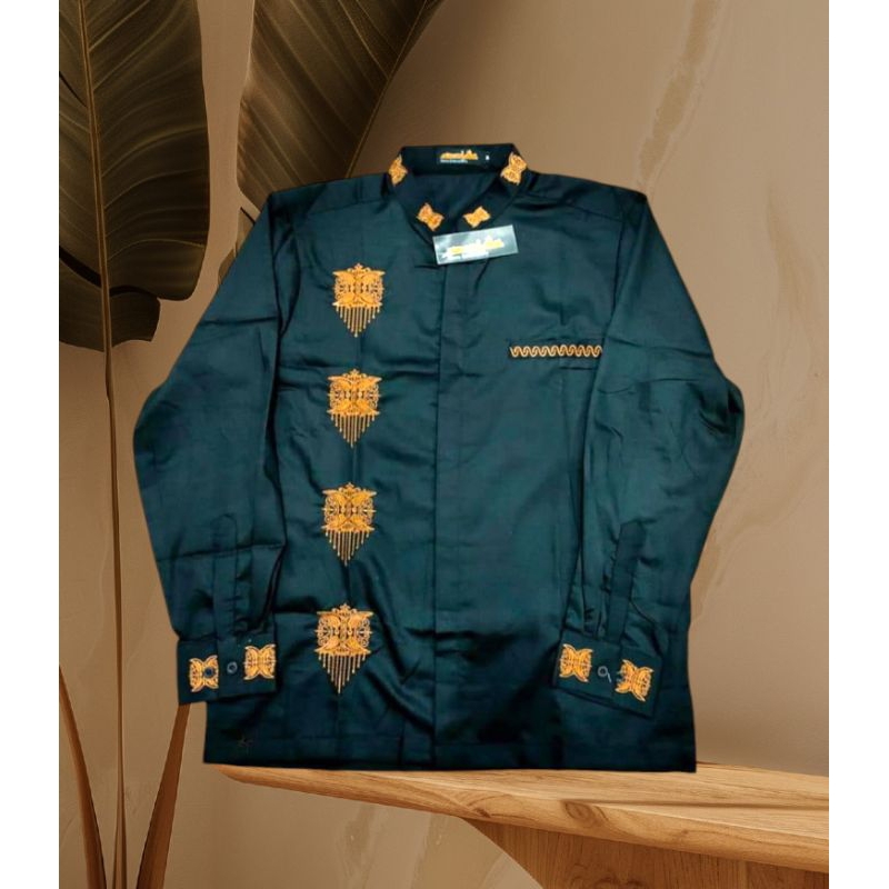 BAJU KOKO PINTU ACEH - HITAM TEMBAGA ANAK TANGGUNG