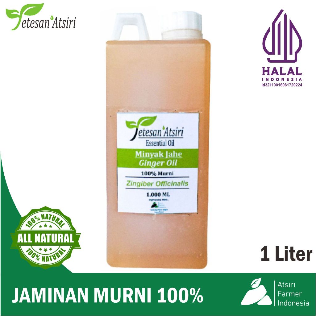 1 liter minyak atsiri jahe minyak jahe murni ginger oil ginger essential oil minyak esensial murni