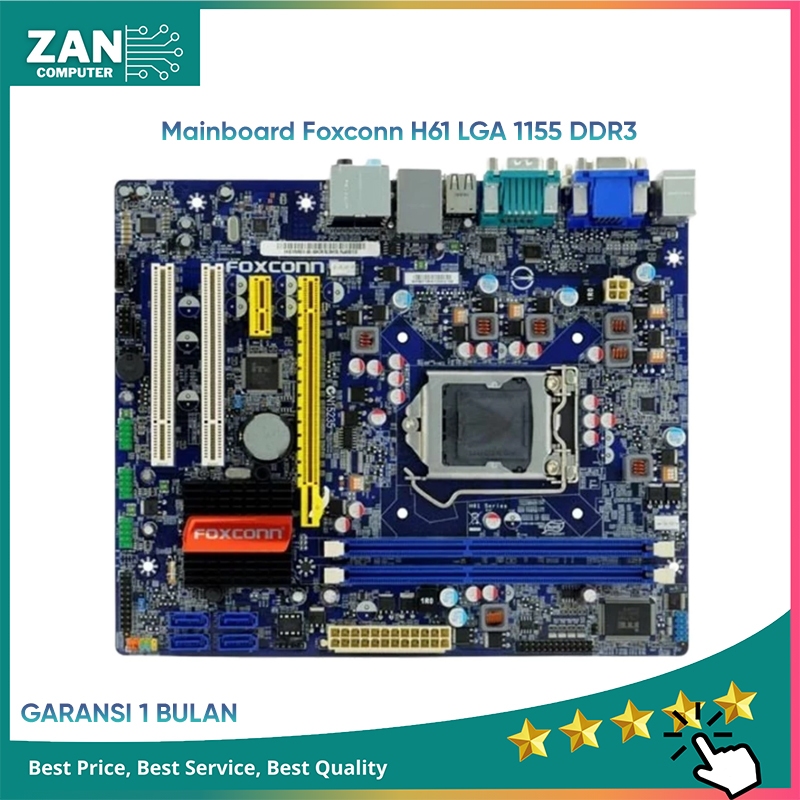 Motherboard H61 Lga 1155 Foxconn DDR3 Support Gen3 - Mainboard H61 Pc Gaming / Mobo