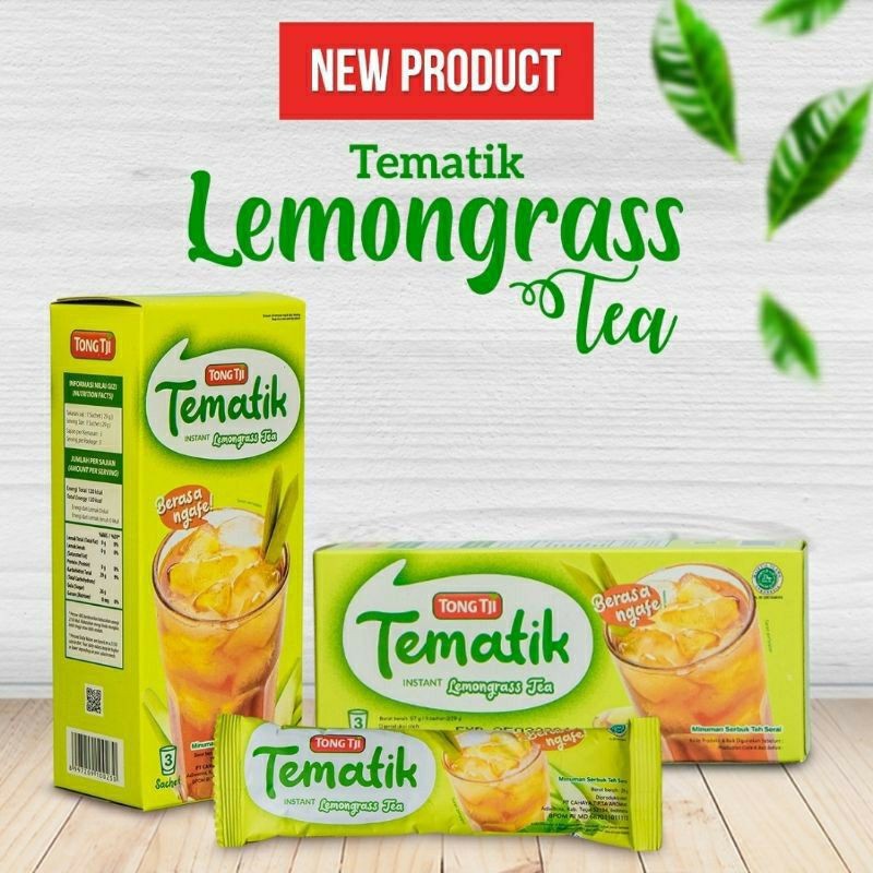 

TONG TJI TEMATIK LEMON GRASS, TEH TEMATIK SEGAR RASA LEMON