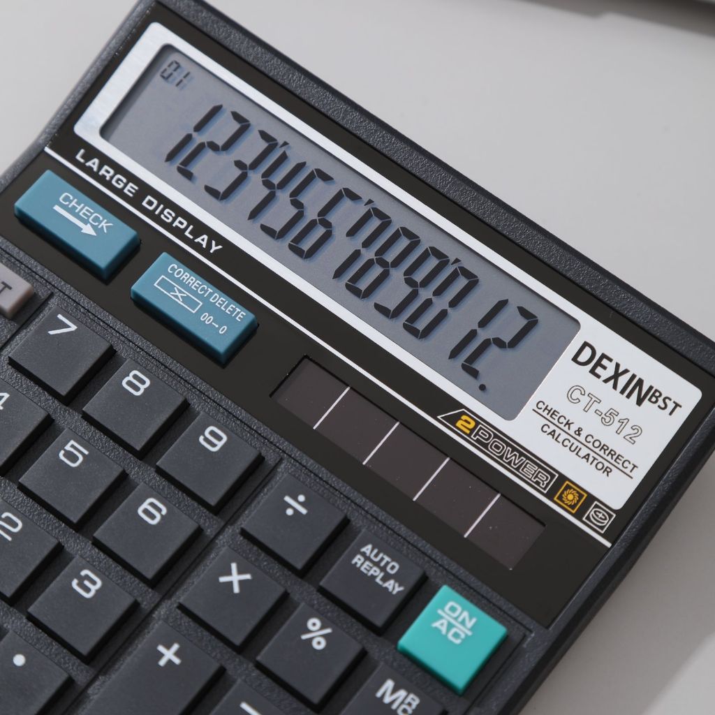 

YUH KP201 - KALKULATOR CT512 12 DIT CALCULATOR CHECK & CORRECT DUAL 2 POWER KALKULATOR KERJA