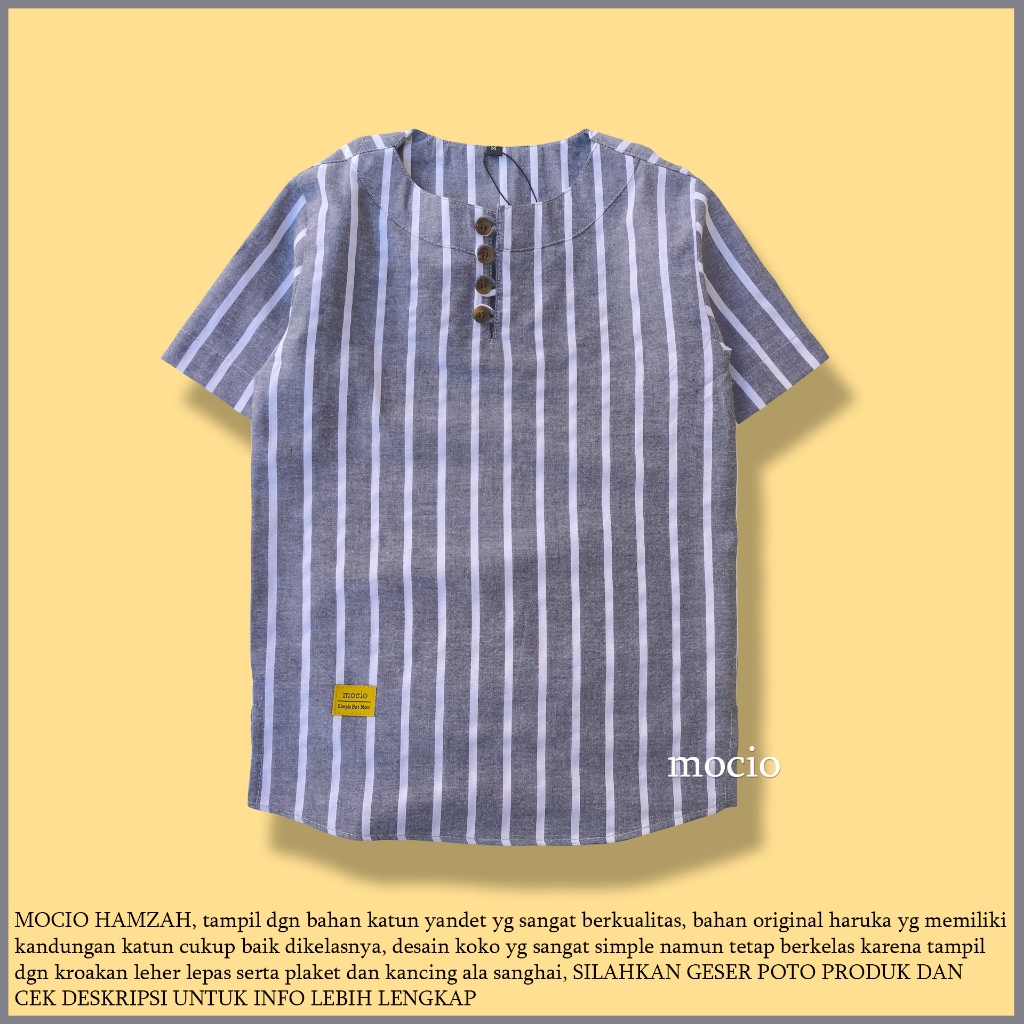 MOCIO HAMZAH - usia 1-12th - koko anak - kurta anak - kemeja anak - baju koko anak - kemeja koko ana