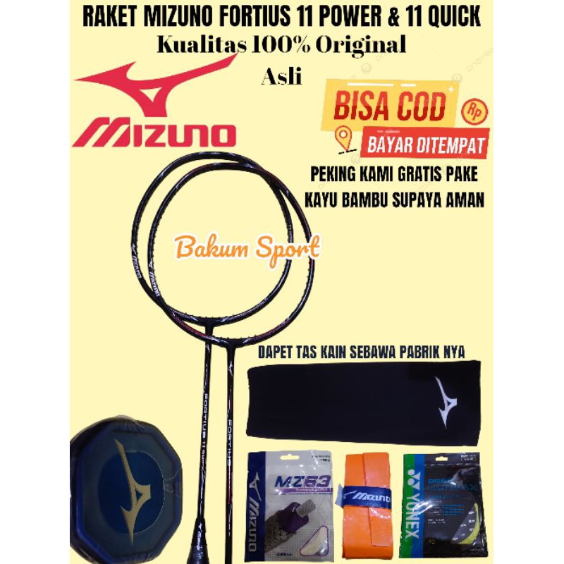 Raket Mizuno fortius 11 power & 11 Quck kualitas 100% Original asli Bisa (COD)