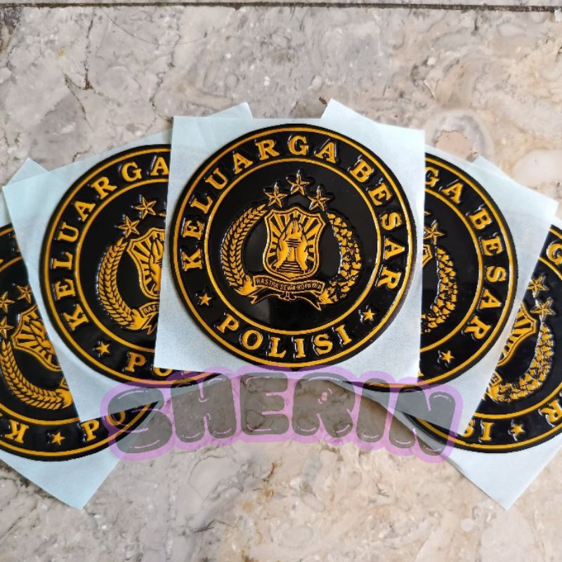 

Stiker embos Keluarga Besar Polisi