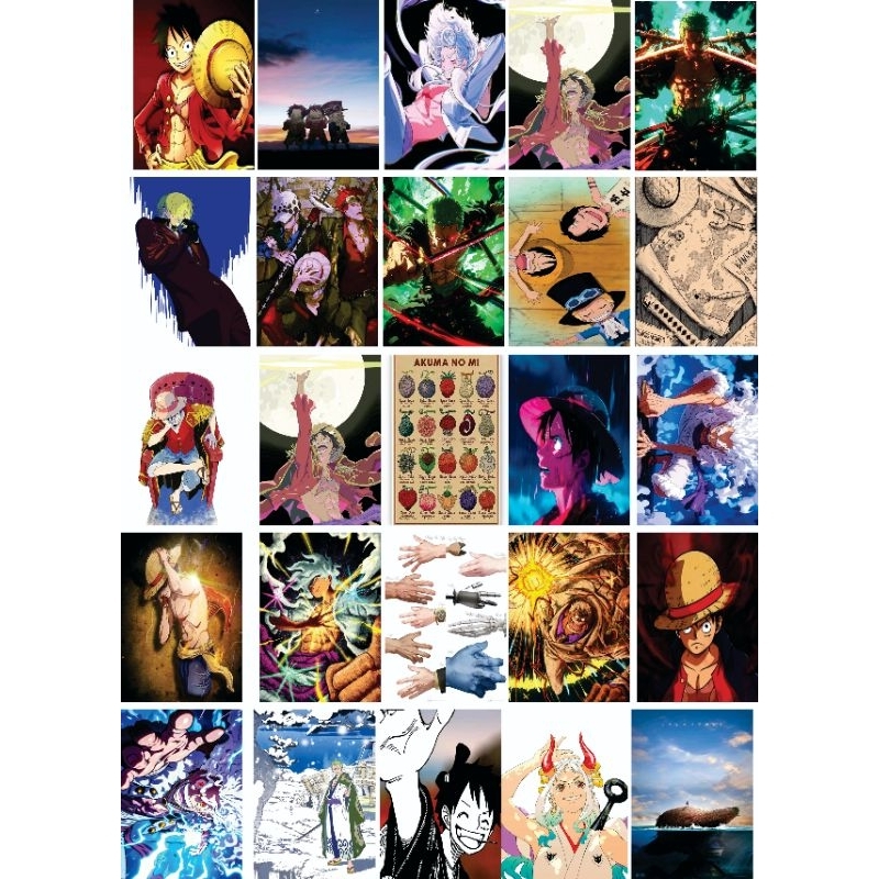 

Sticker aesthetic one piece 15 pcs