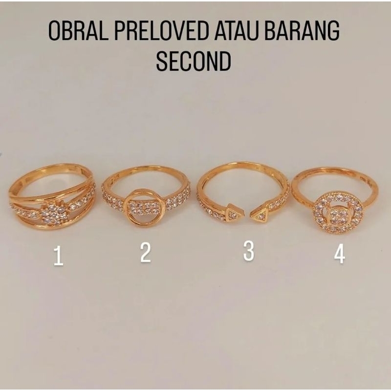 Cincin Perak Silver 925 Preloved/bekas (Terima Jual Kembali)