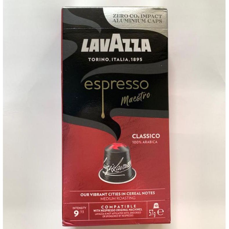 

Lavazza Espresso Maestro Classico 100% Arabica (Nespresso Coffee Capsule)