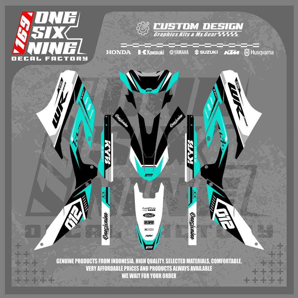 Decal Yamaha Wr 155 Superglossy Premium - Decal Wr 155 Custom Design