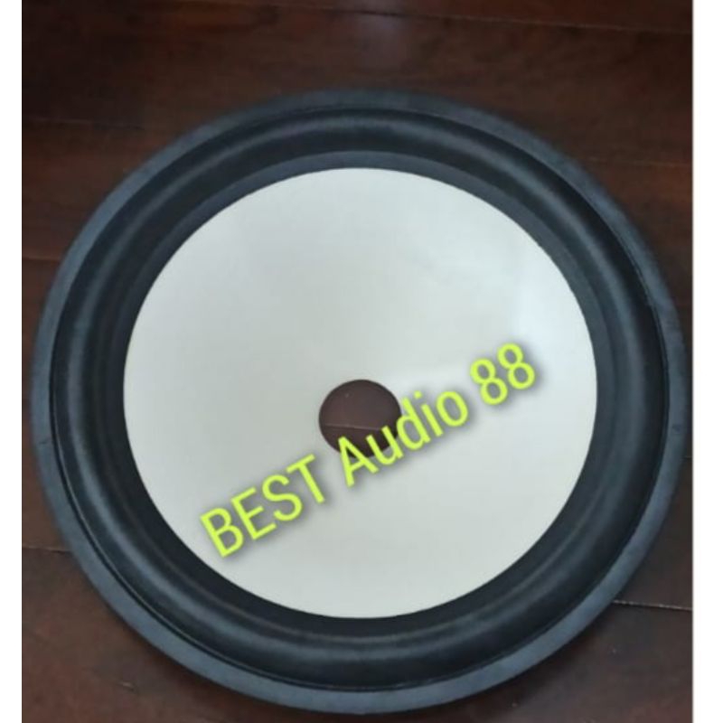 Daun kertas speaker woofer karet 8 inch 8inch putih voice 25.5mm tinggi 4.5cm