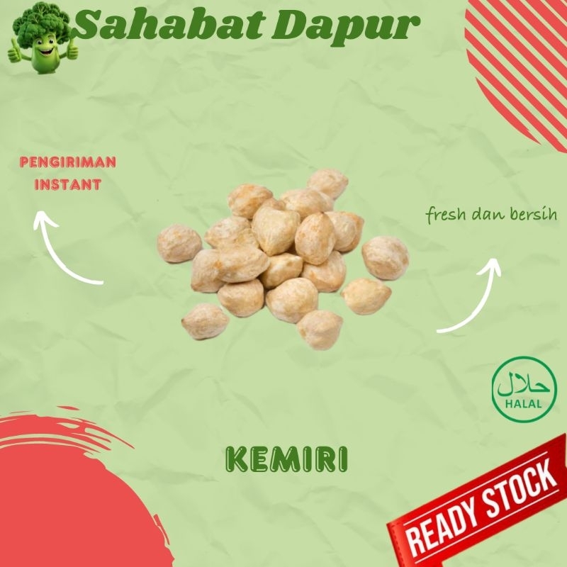 

kemiri per bungkus - sayuran segar - Sahabat dapur Delivery
