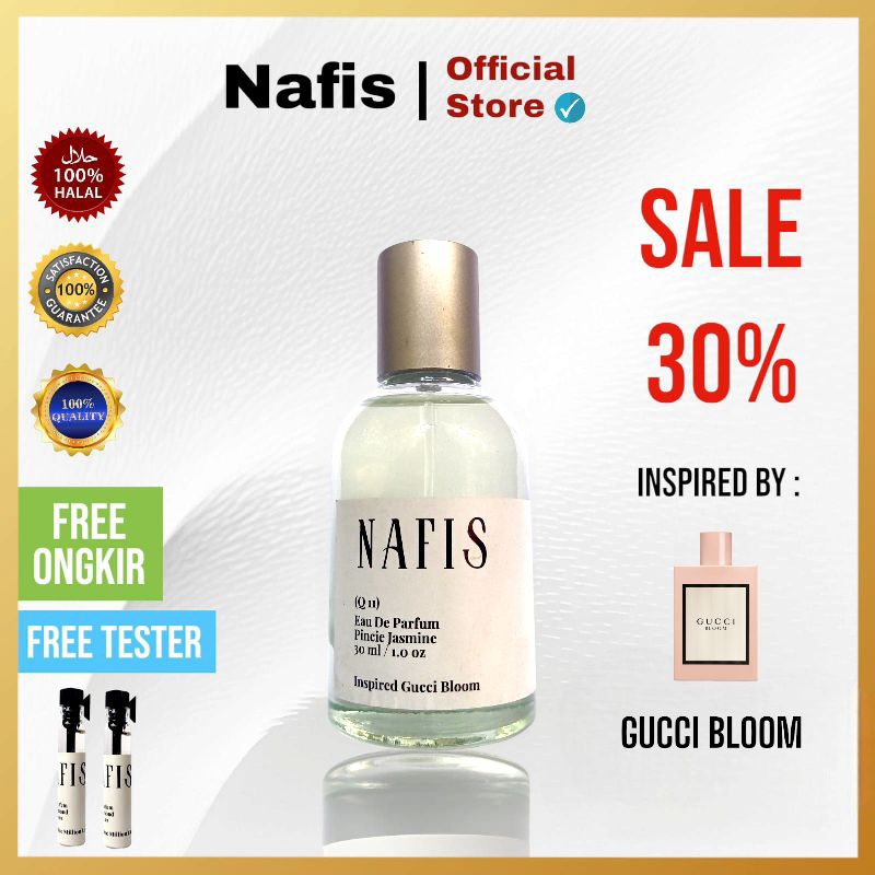 Princie Jasmine (Q 11) - Nafis Parfum Wanita 30ml Tahan Lama Aroma Flower Sweet Elegan Mewah Inspire
