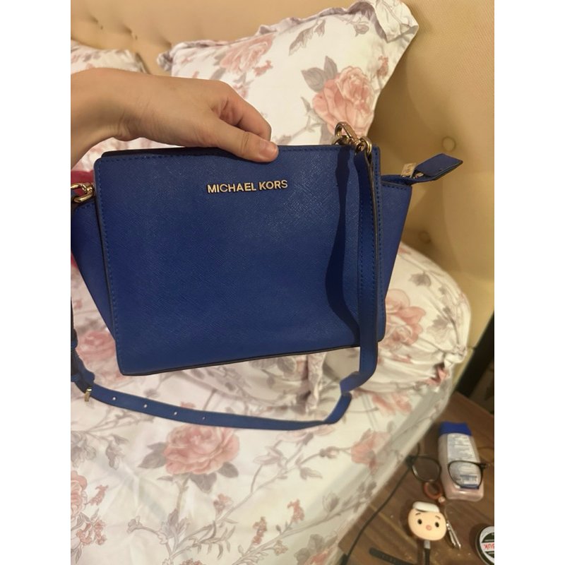 Preloved Tas Mini Mi*ck*a*el Kors Original 100% Navy