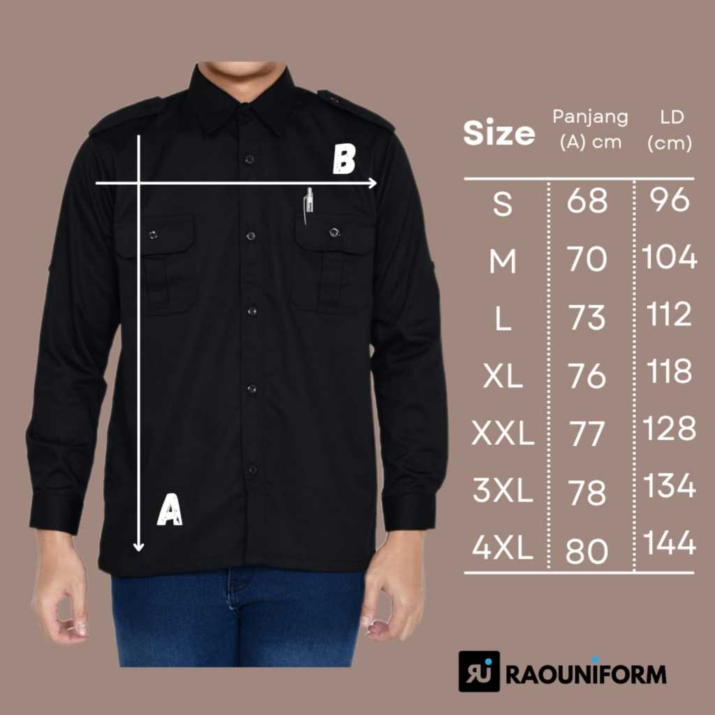 JHJ BAJU BKKBN-Baju Kerja Wanita Pria BKKBN/Seragam BKKBN Lengan Panjang/Baju Kerja PDL BKKBN