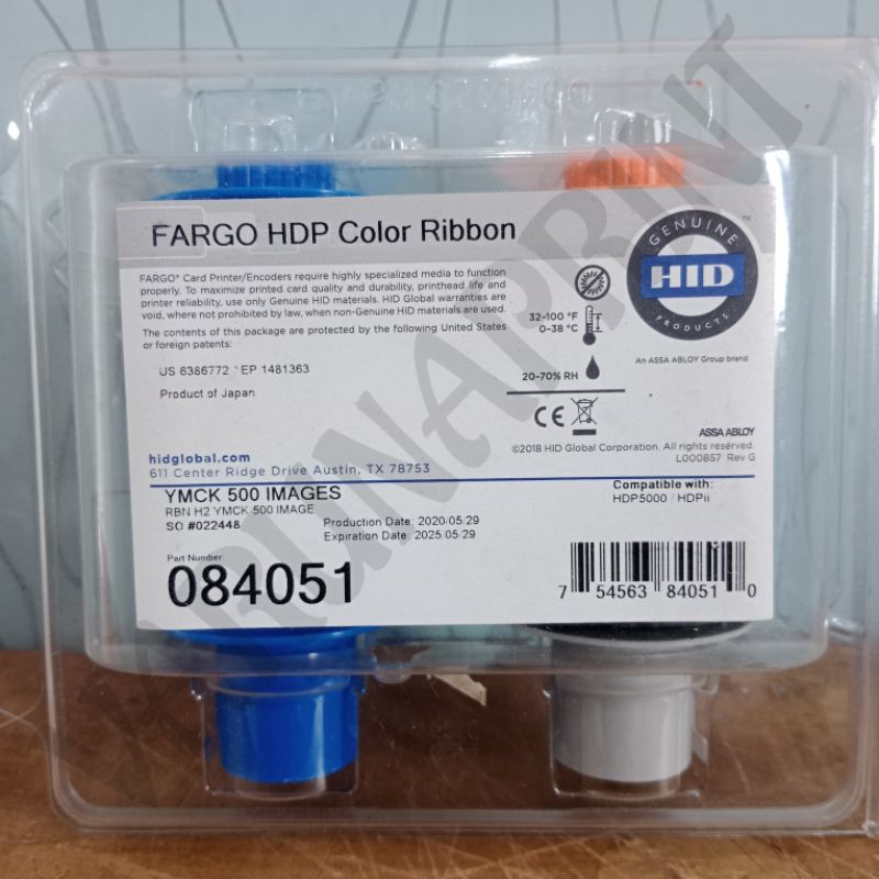 Ribbon Color Fargo 84051 / 84051 / Ribbon Fargo / Fargo / Fargo HDP5000 / Ribbon Fargo 84051