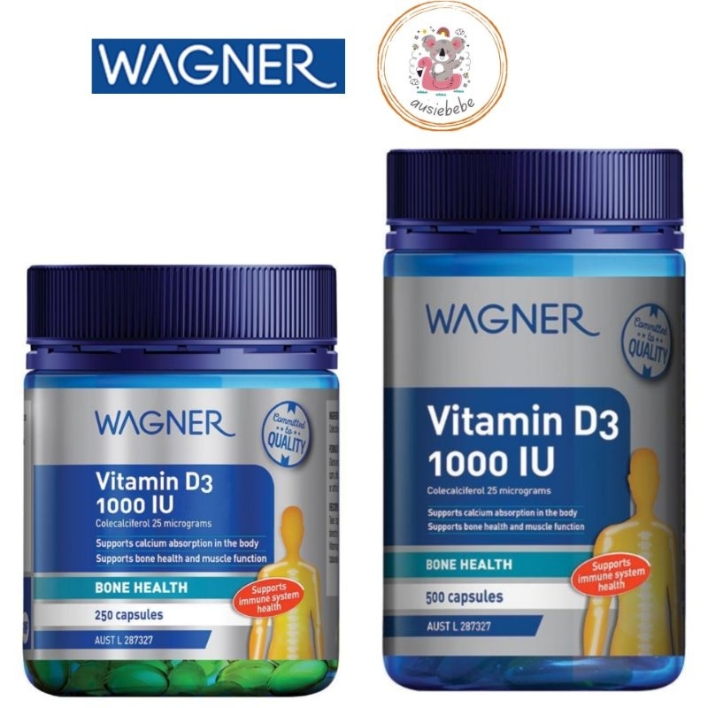 Wagner Vitamin D3 1000IU 250 / 500 Capsules
