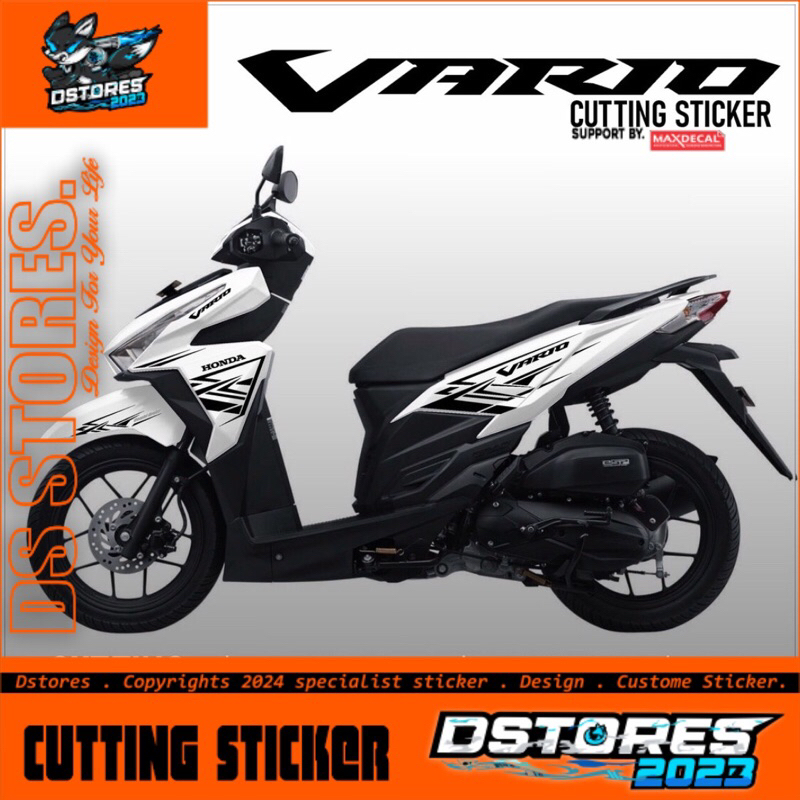 Cutting Sticker Vario - Aksesoris Motor Cuting Honda Vario 125 & 150 Skotlet Stiker Striping Lis Var