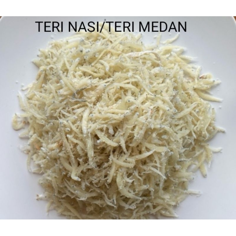 

Ikan asin teri nasi/teri medan=250gr/500gr/1kg best seller