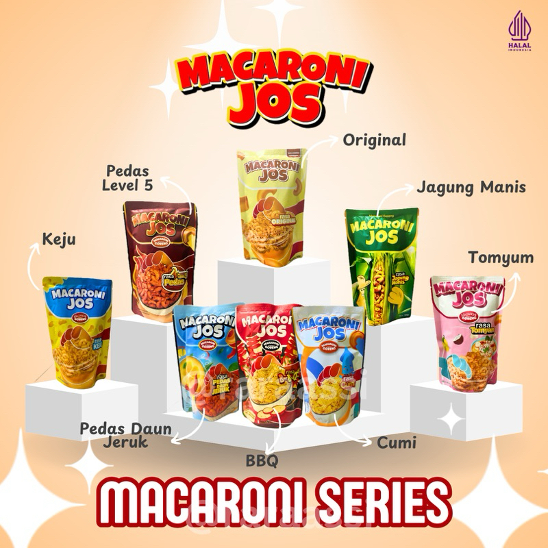 

(MACJOS) Macaroni Jos Aneka Rasa Murah dan Enak Jajanan Viral Kekinian