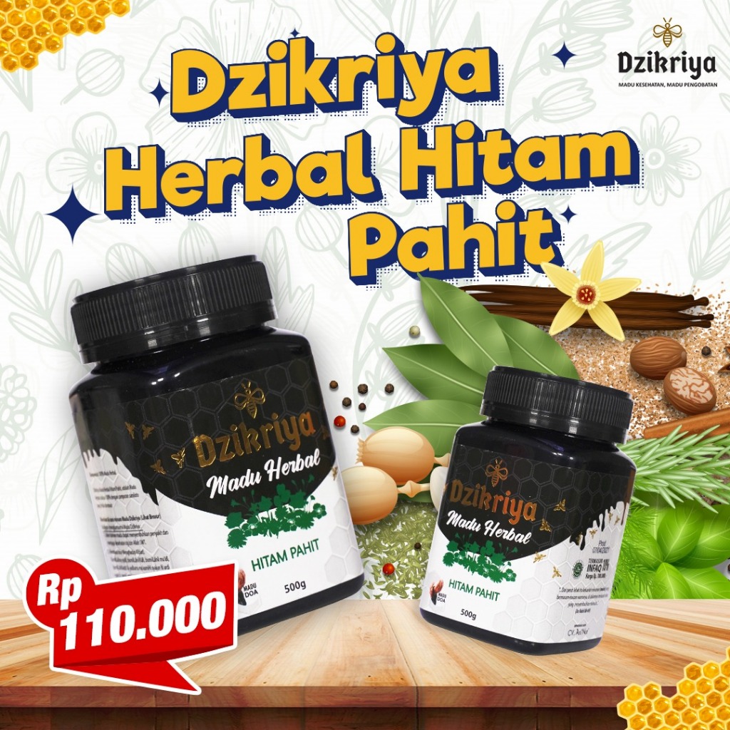 

Madu Dzikriya Herbal HItam Pahit Original 500gram Asli dari Agen Resmi
