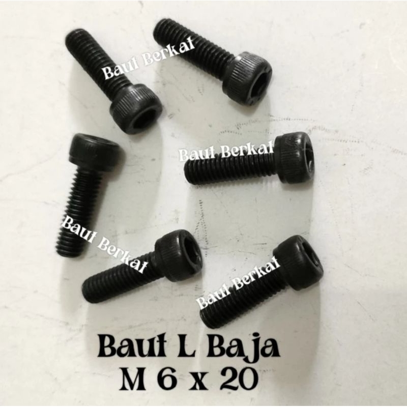baut L baja m6x20 kunci L5 baut L baja 6x20 baut baja m6x20 baut baja 6x20 baut L 6x20 Baut L M6x20 