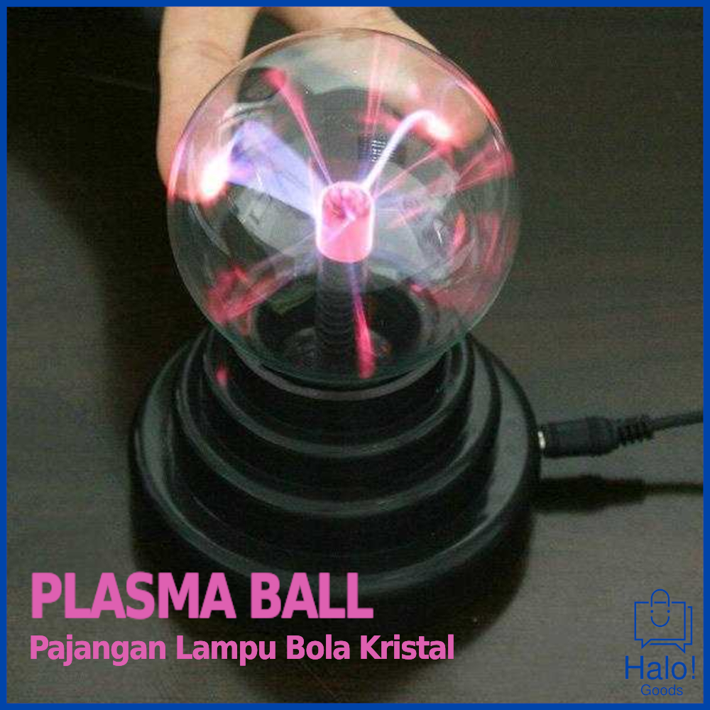 Plasma Ball Pajangan Lampu Bola Kristal Plasma Light Sphere