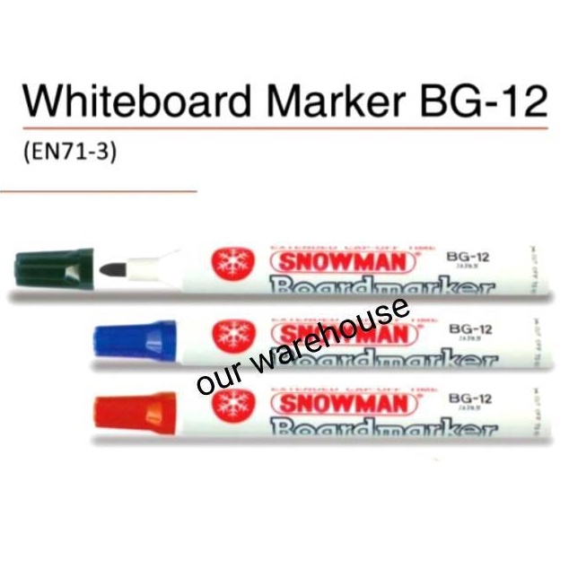 

Potongan 15 SPIDOL SNOWMAN BOARD MAKER SPIDOL PAPAN TULIS BG 12 A49