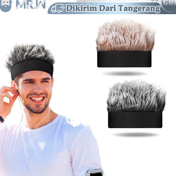 Sekarang Puas  Topi Wig Simulasi Eropa wik rambut pria topi rambut palsu Fashion Topi Retro HipHop S