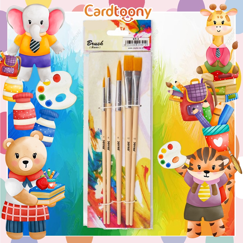 

5 Pcs Kuas Lukis Brush Cat Air Cat Acrylic