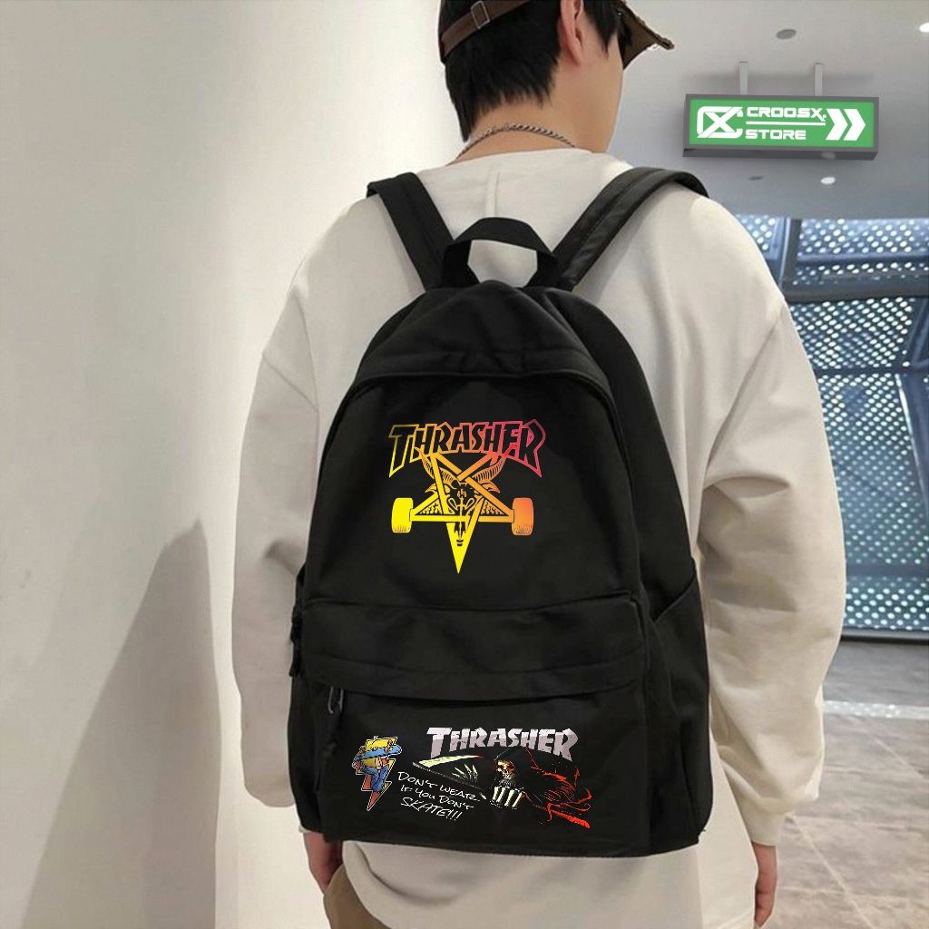 Tas Ransel THRASHER Backpack Black