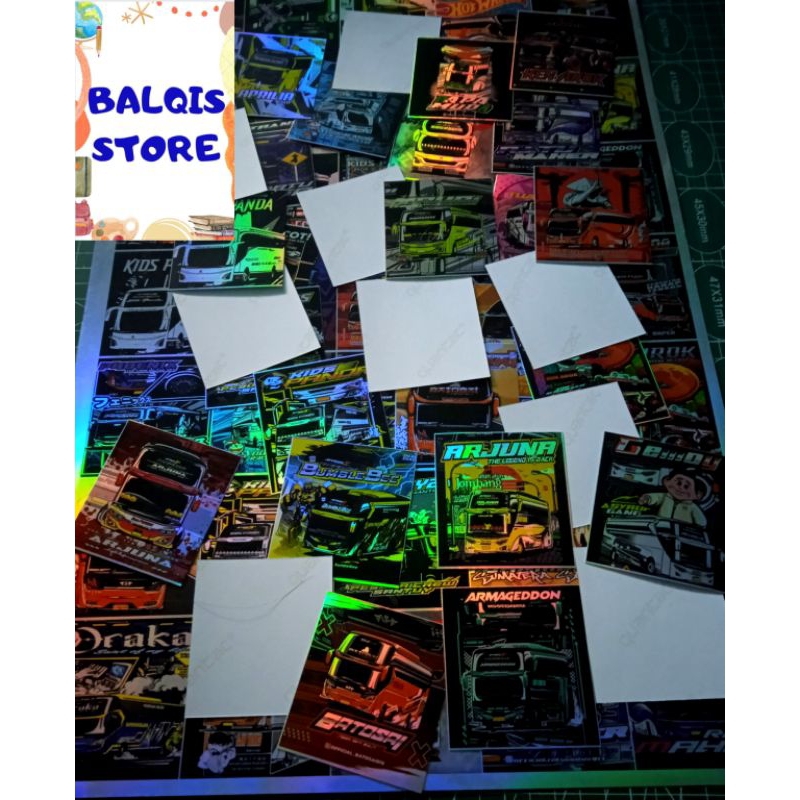 

sticker hologram bus telolet 8pcs sudah dipotong /pcs