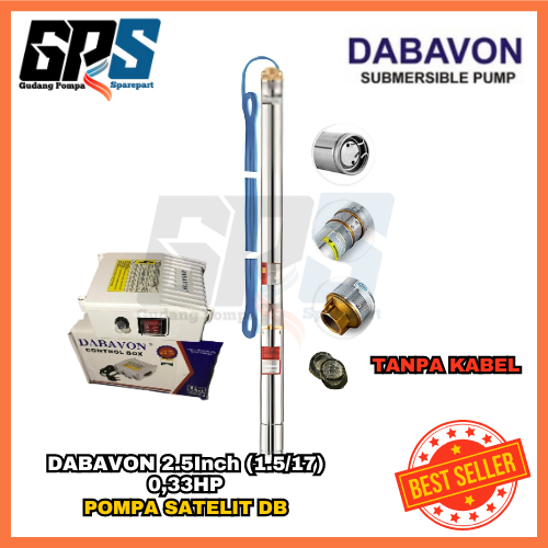 [POMPA SATELIT] DABAVON 2.5"/2.5INCH 1.5/17 0,33HP (TANPA KABEL)