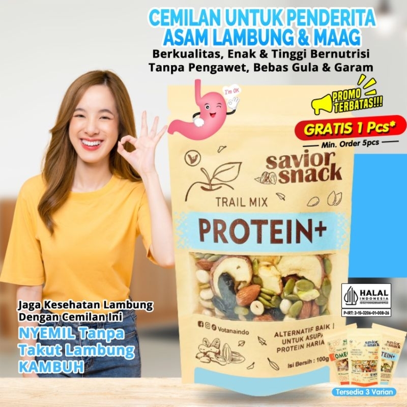 

Makanan Sehat untuk Sakit Lambung Cemilan Asam Lambung & Maag | Savior Snack Trail Mix Nut and Fruit
