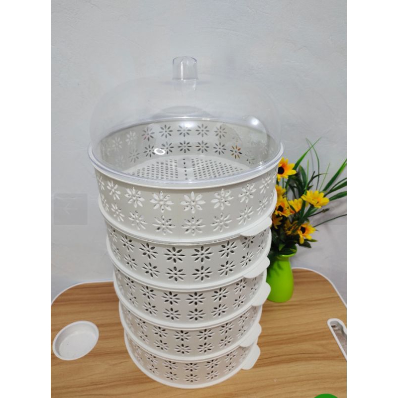 Tudung Saji 5 Susun/Tudung Saji Set/Tudung Saji Praktis/Tudung Saji Plastik Bersusun Tudung Saji Put