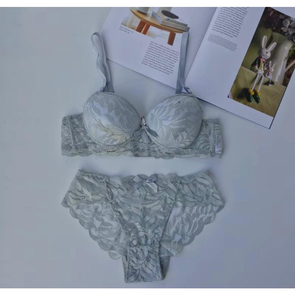 BH SETDAN  CELANA DALAM BROKAT IMPORT WANITA UKURAN 36 - 42